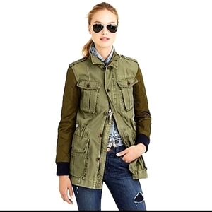 J. CREW Khaki Quilted Boyfriend Jacket #SALE